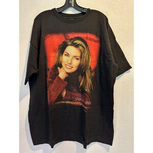 Vintage 1998 Shania Twain Men's  (XL) Tour T-Shirt Black Cotton
